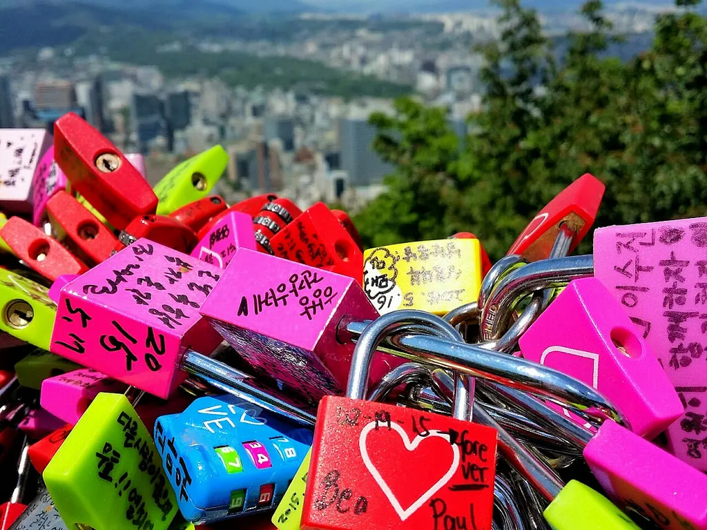 Seoul Tower & Love Locks